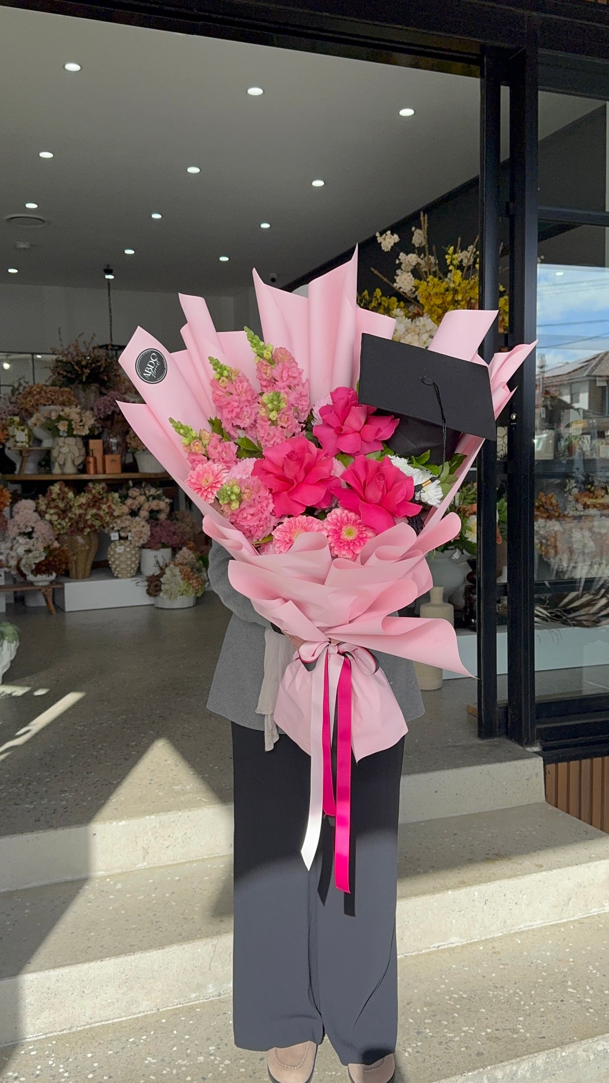 The Graduate pink