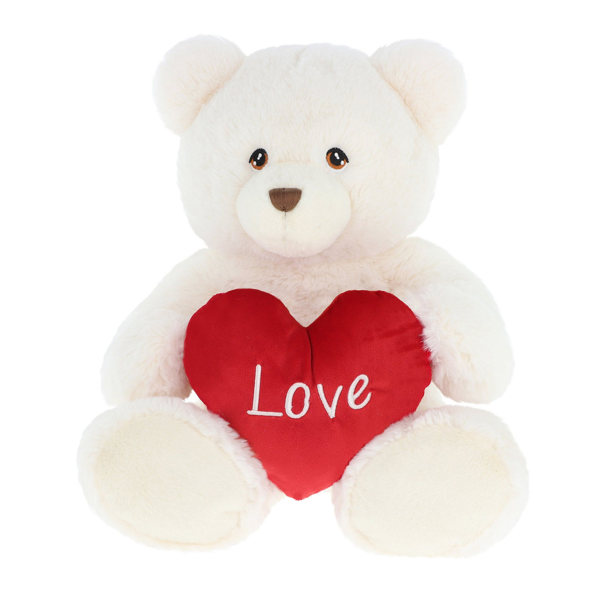 Keeleco Harry Bear with Heart – Cream 75cm