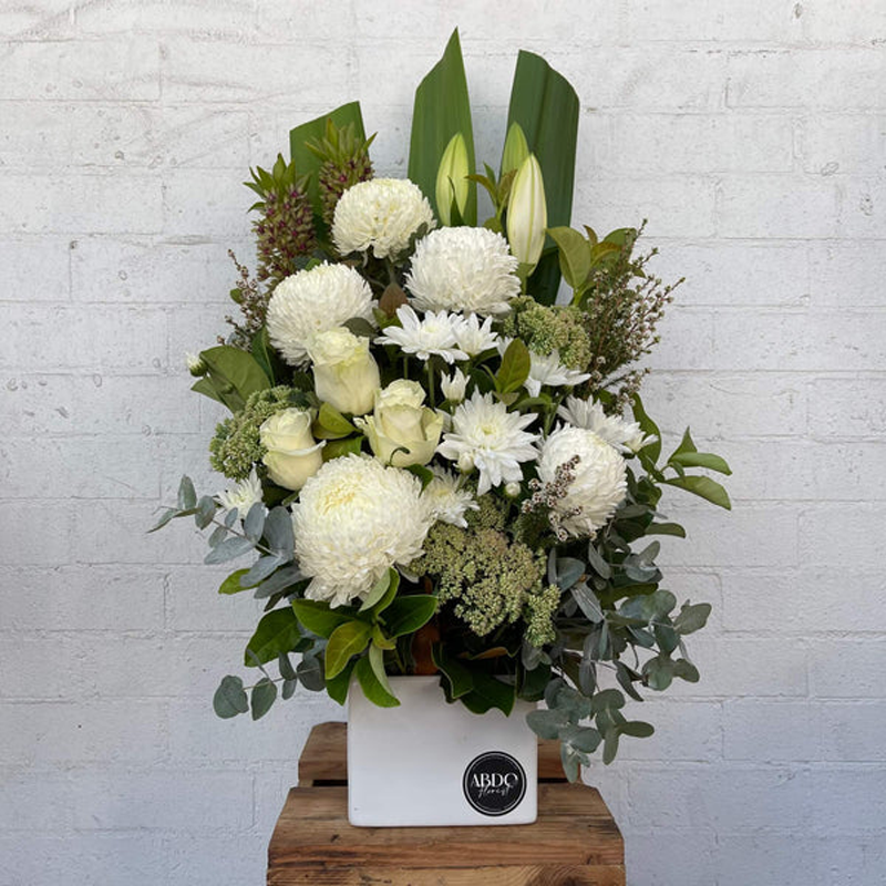 All White Seasonal Flowers