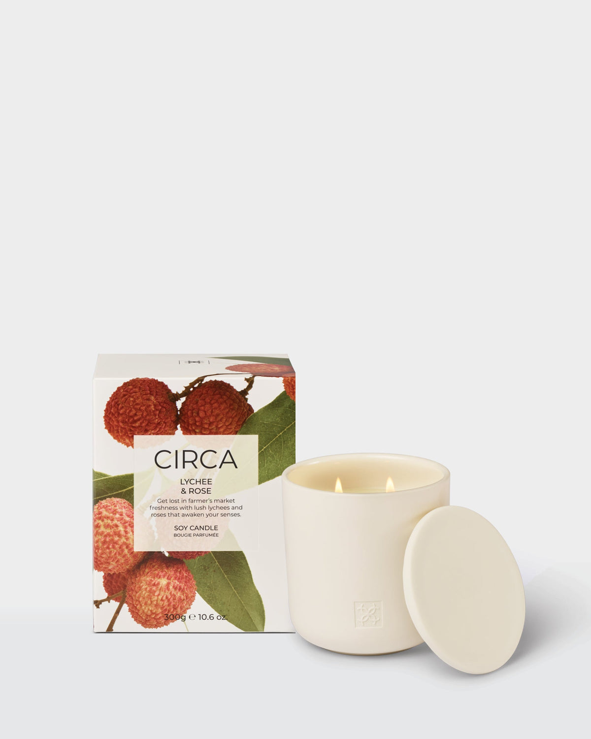 Circa Lychee & Rose 300g candle