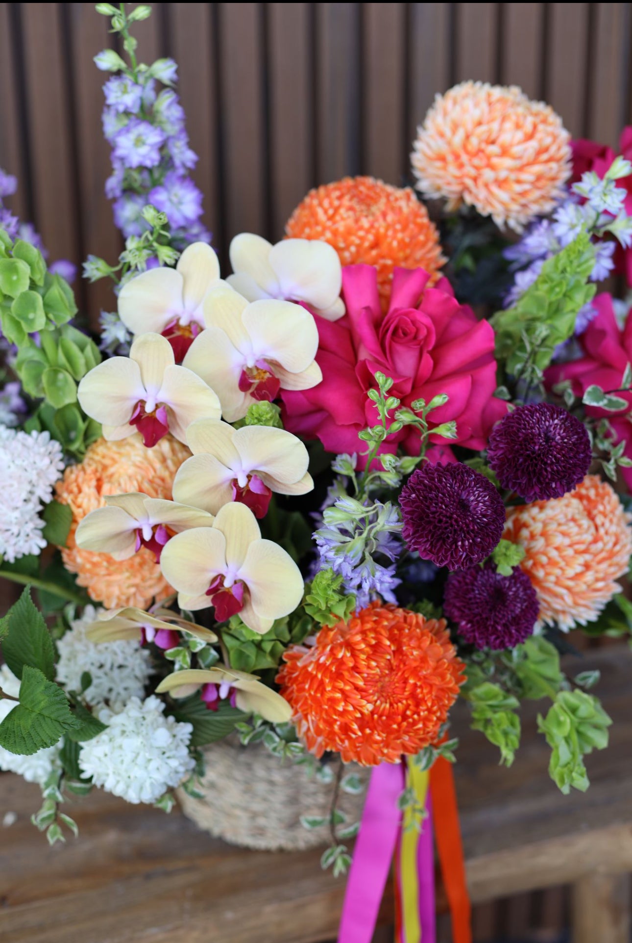 Tropical Harvest Basket Arrangement
