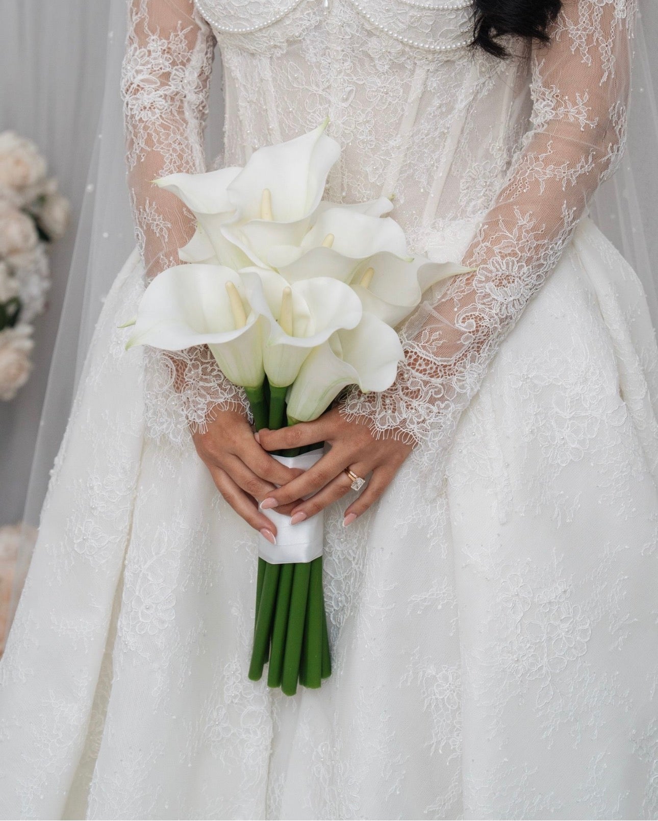 Calla Lillie’s bridal bouquet artificial