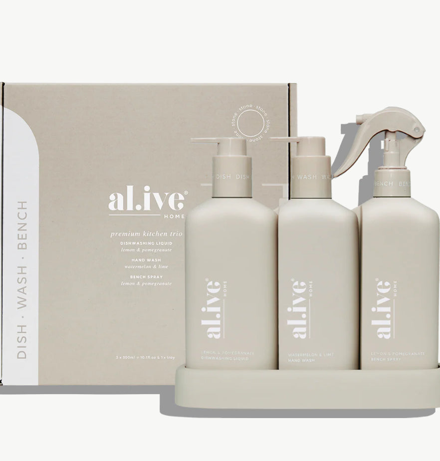 kitchen trio
LEMON & POMEGRANATE + WATERMELON & LIME