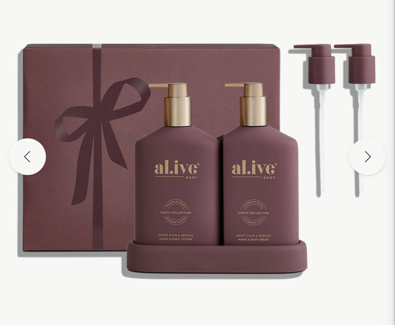 Alive transformative wash & lotion duo
SWEET PLUM & BERRIES