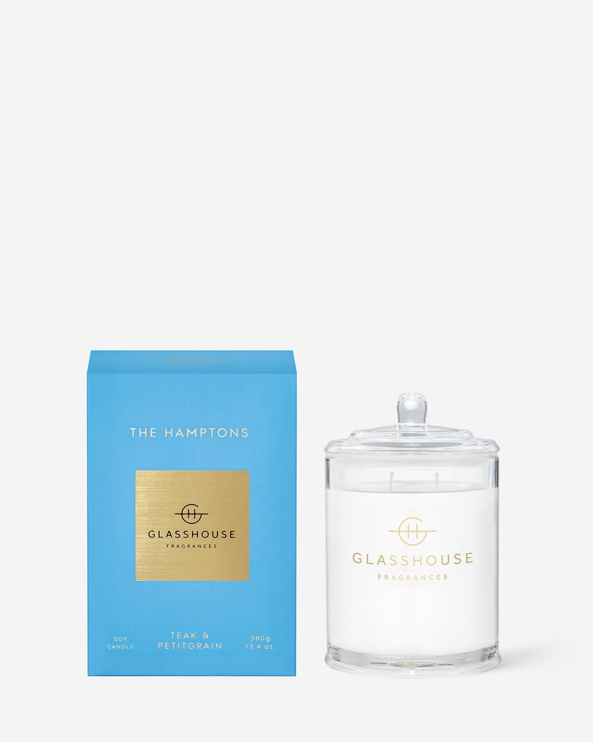 The Hamptons 380g candle by Glasshouse Fragrances