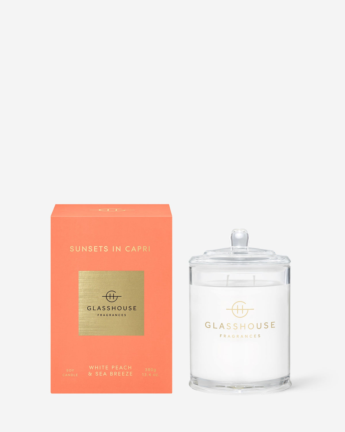 Sunsets in Capri 380g candle by Glasshouse Fragrances