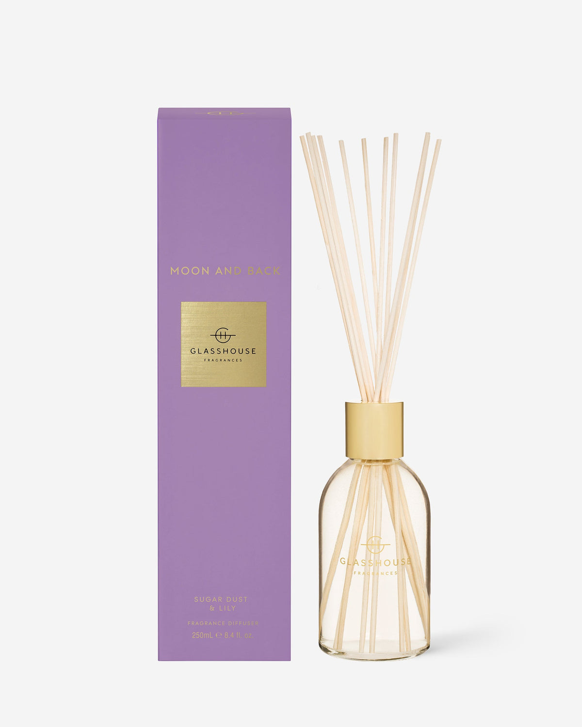 Moon & Back 250ml diffuser by Glasshouse Fragrances