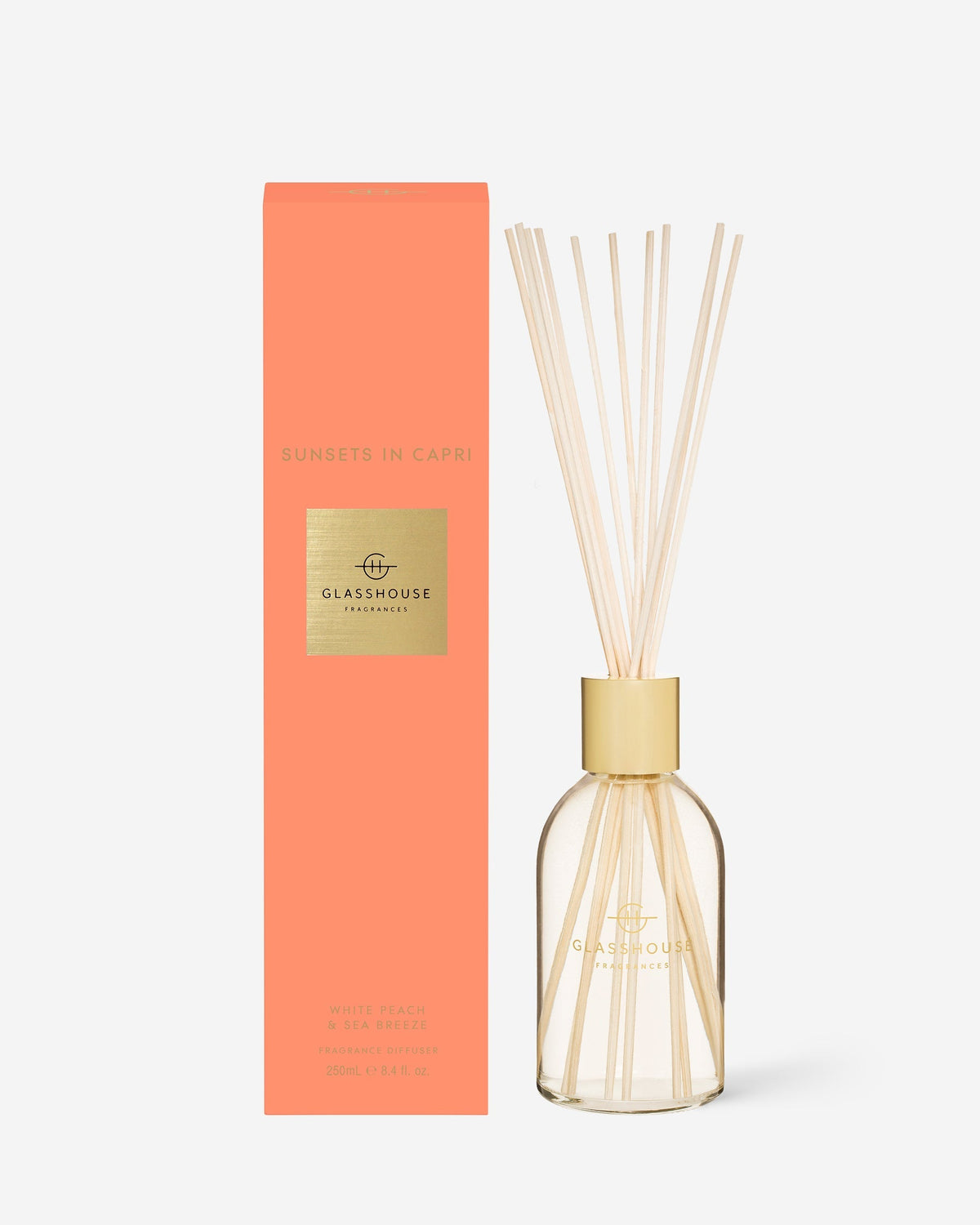 Sunsets in Capri 250ml diffuser by Glasshouse Fragrances