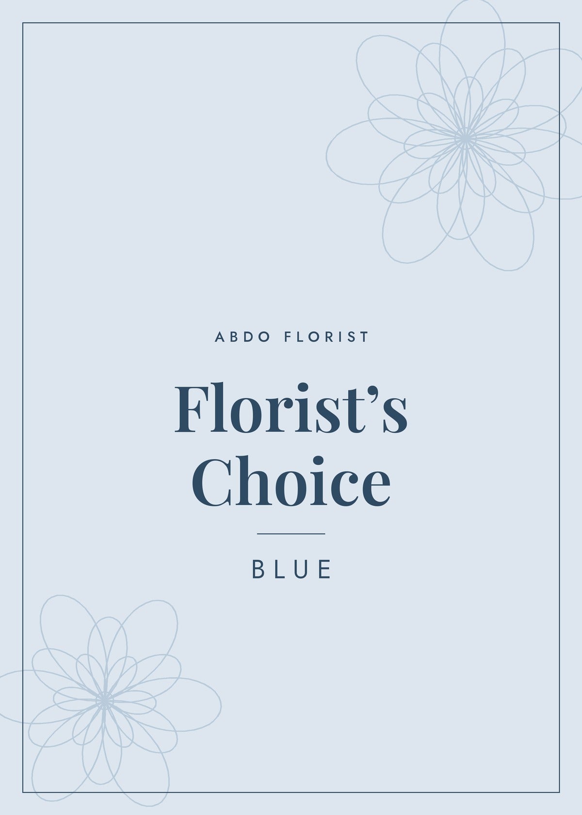 Florist's Choice Blue – Abdo Florist Sydney