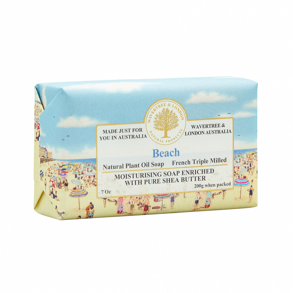 Wavertree & London Beach Soap Bar 200g – alternate view – Abdo Florist