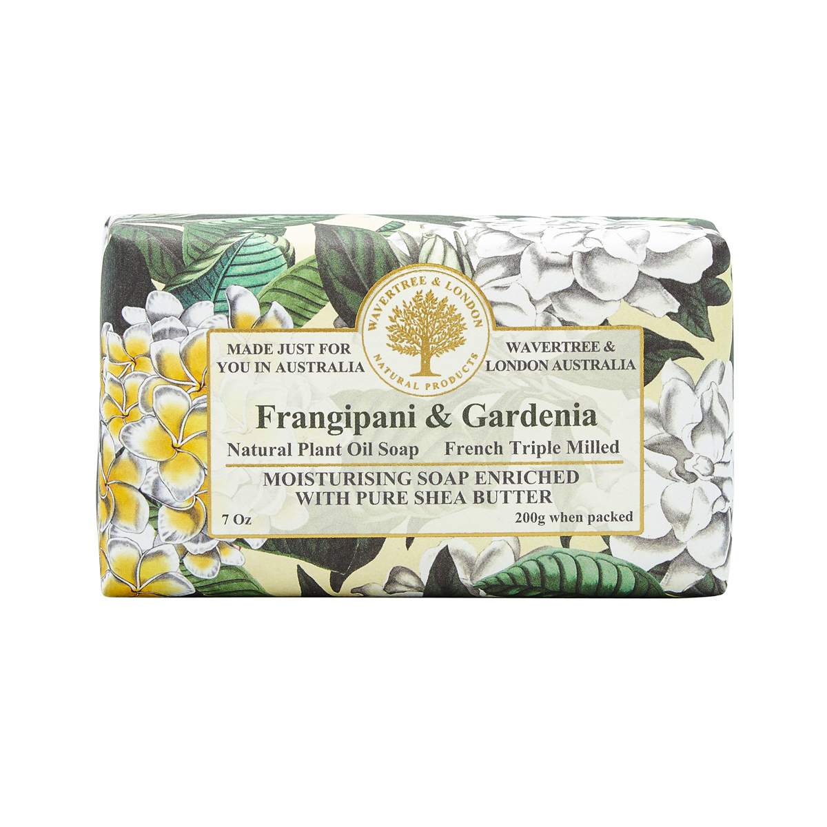 Wavertree & London Frangipani & Gardenia Soap Bar 200g – Abdo Florist