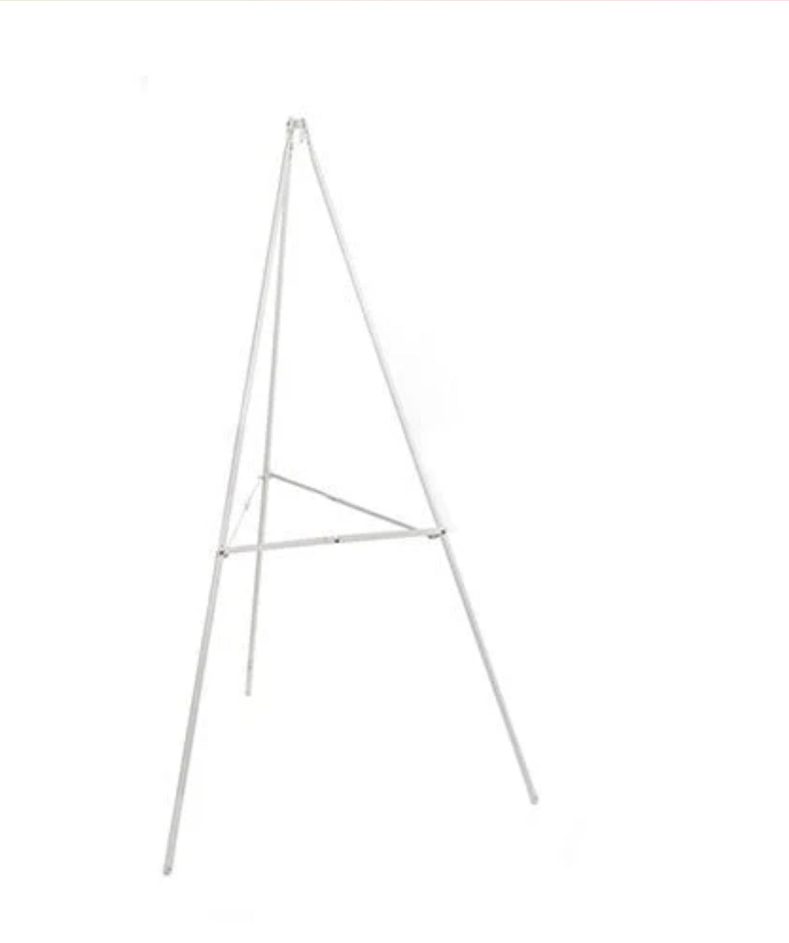 White metal tripod easel/stand.