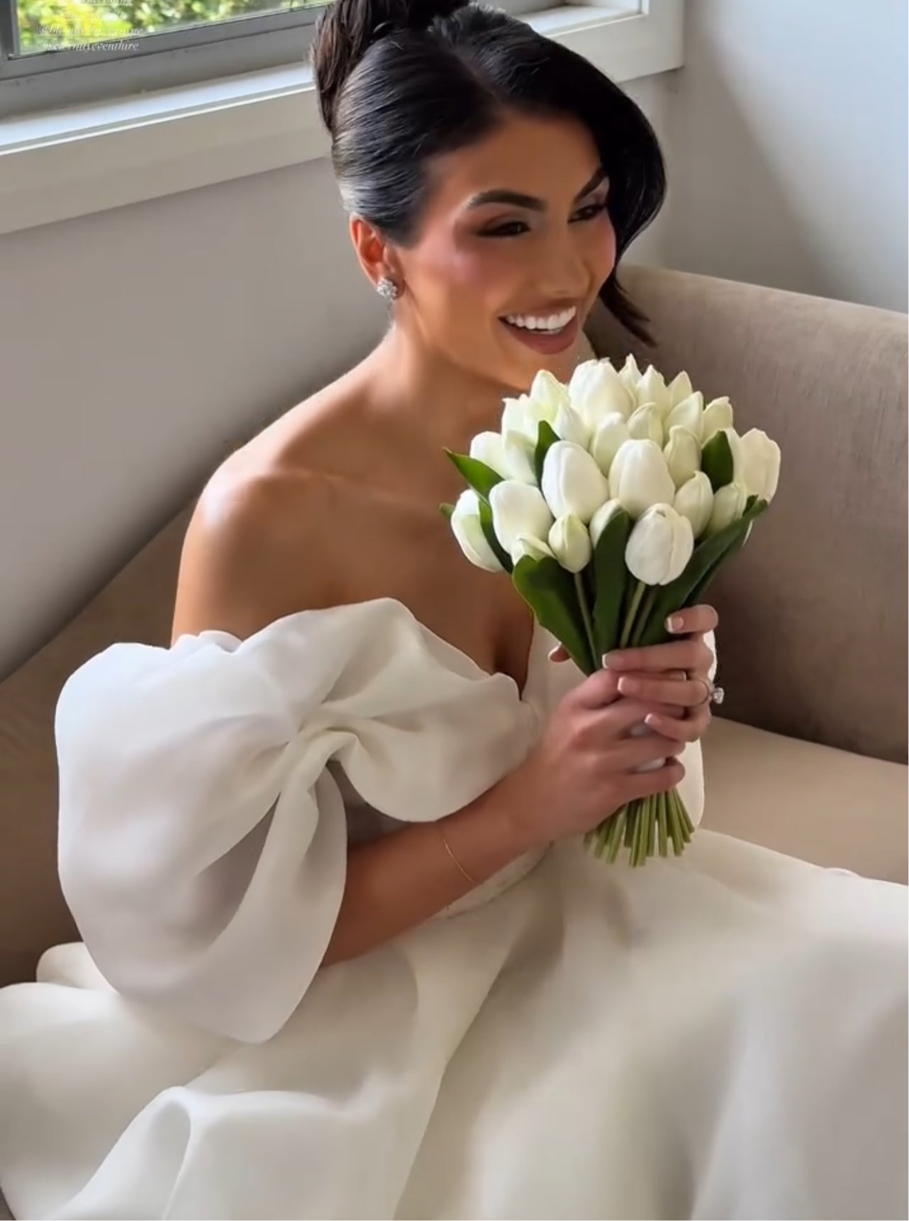 Artificial Tulips wedding Bouquet
