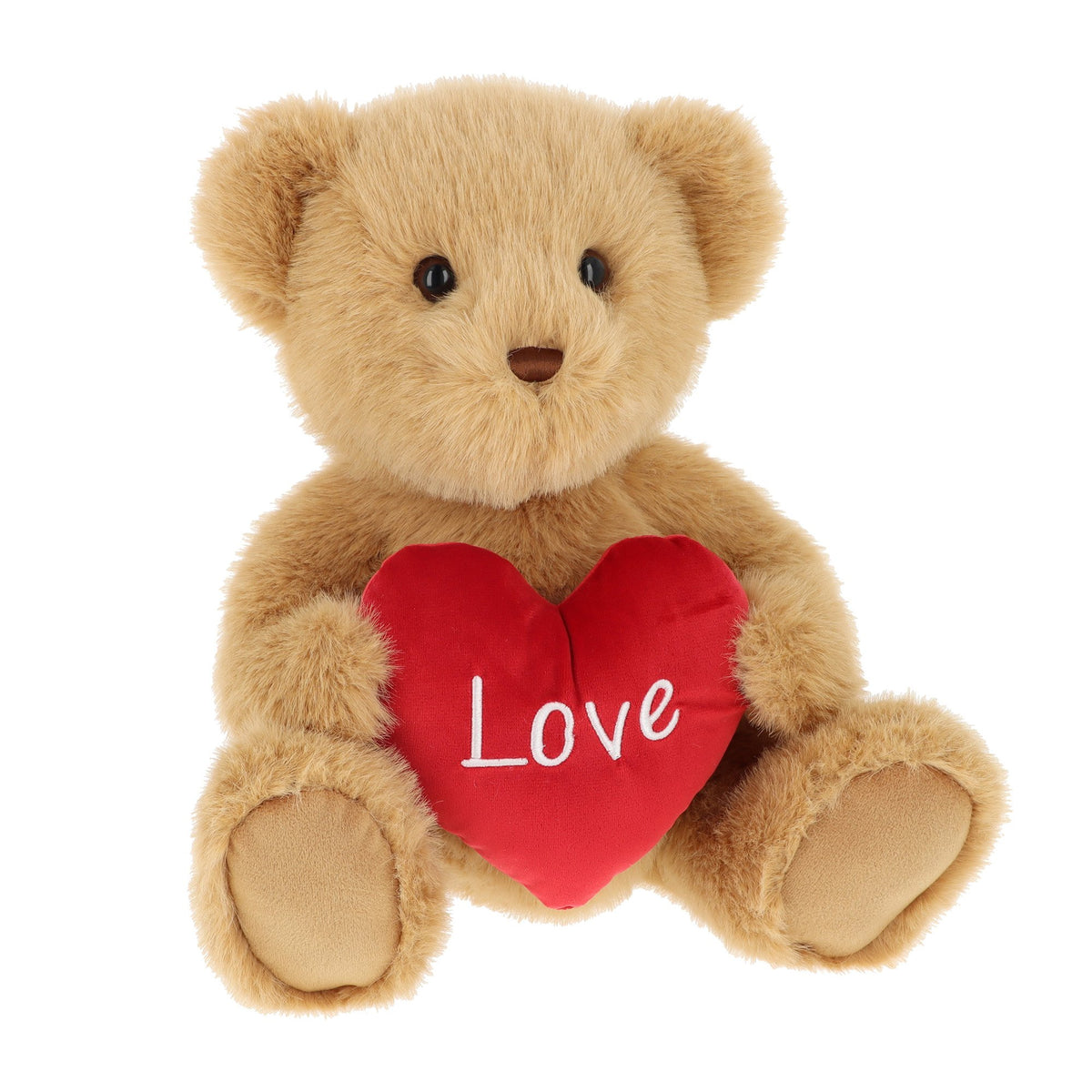 Keeleco Sherwood Bear with Heart – Brown 28cm