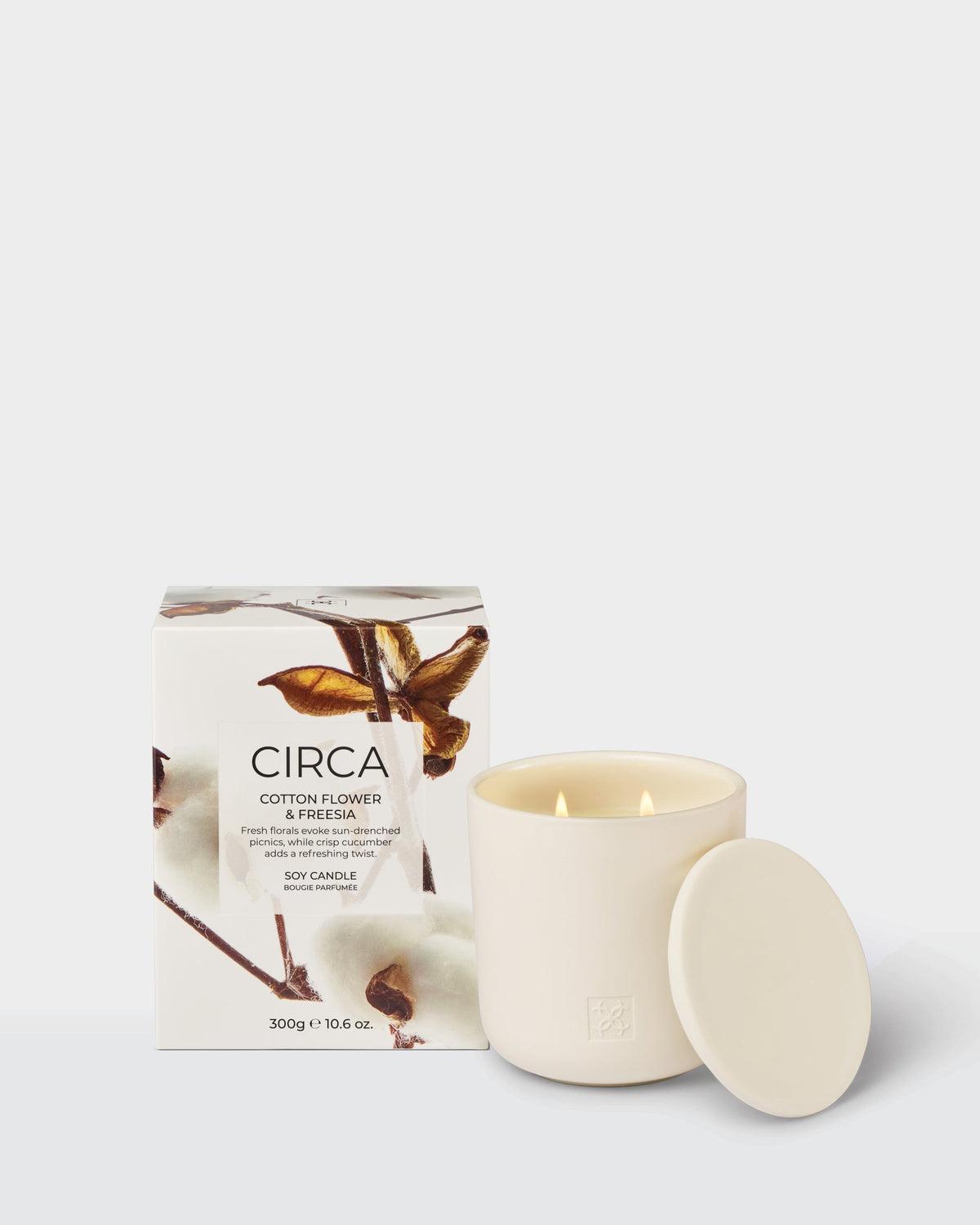 Circa Cotton Flower & Freesia 300g candle