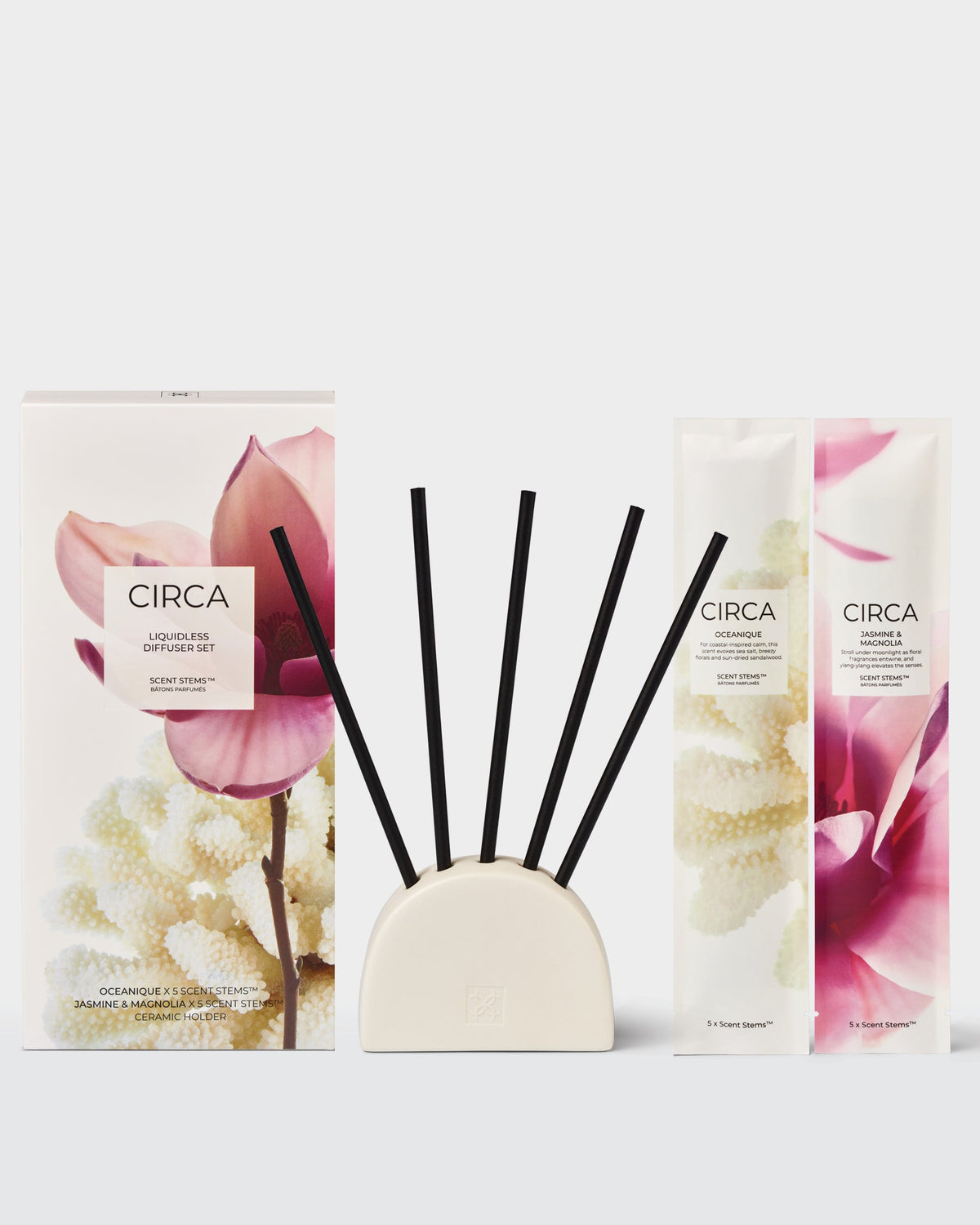 Circa Liquidless Diffuser Set with Scent Stems