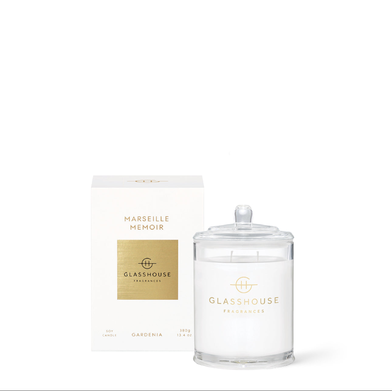 Marseille Memoir – Gardenia Candle by Glasshouse Fragrances
