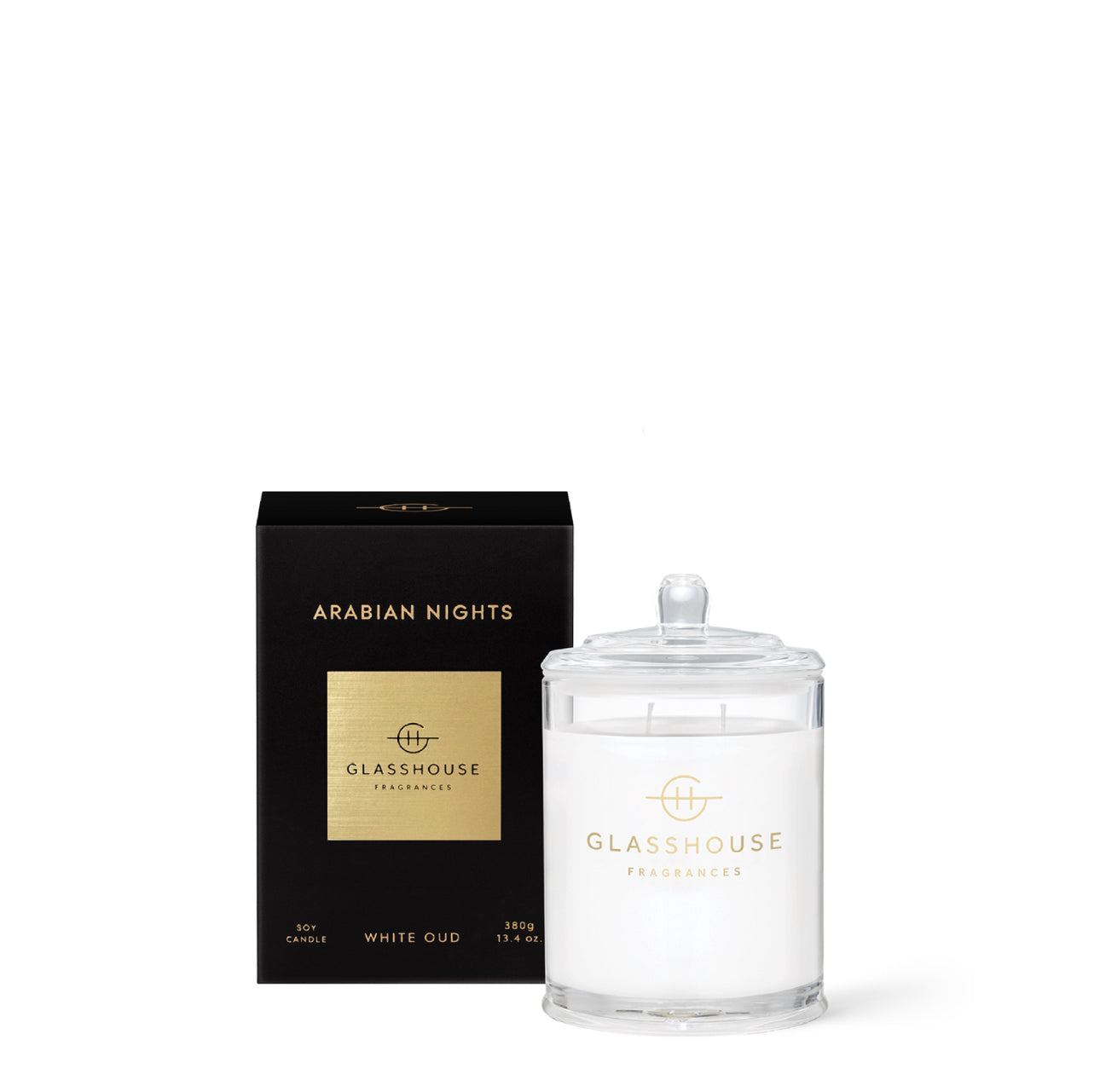 Arabian Nights – White Oud Candle by Glasshouse Fragrances