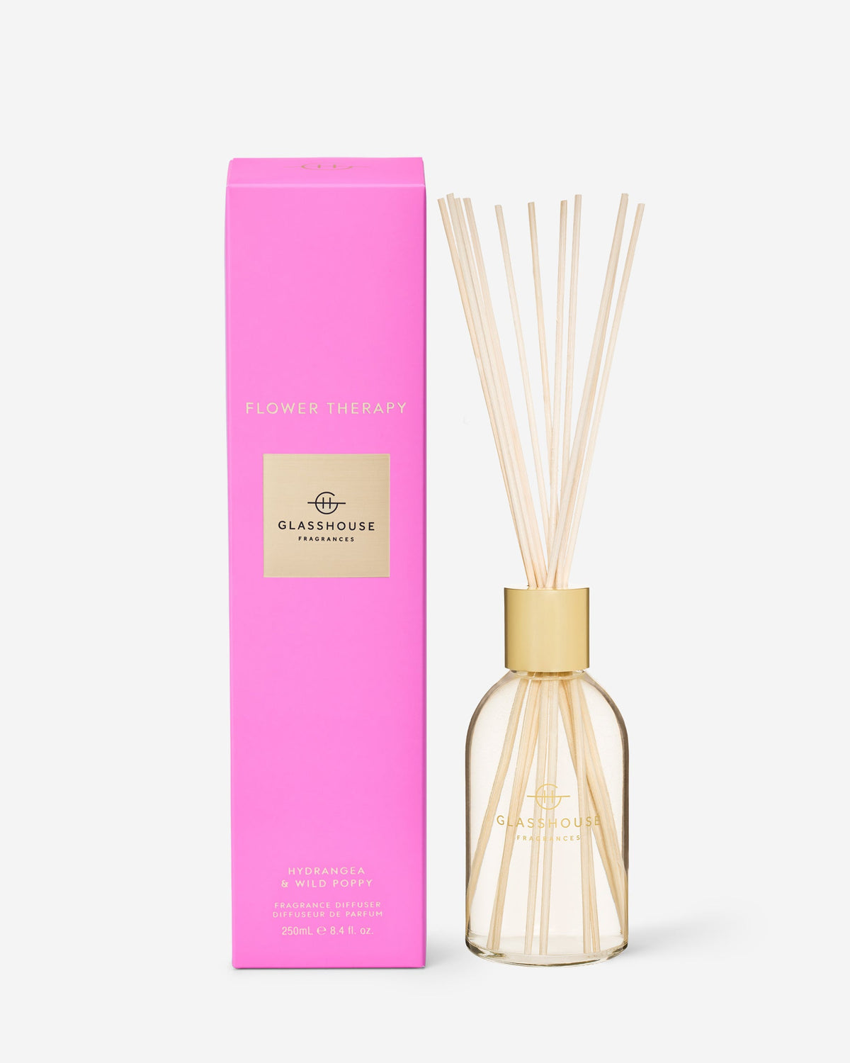 Flower Therapy 250ml diffuser by Glasshouse Fragrances