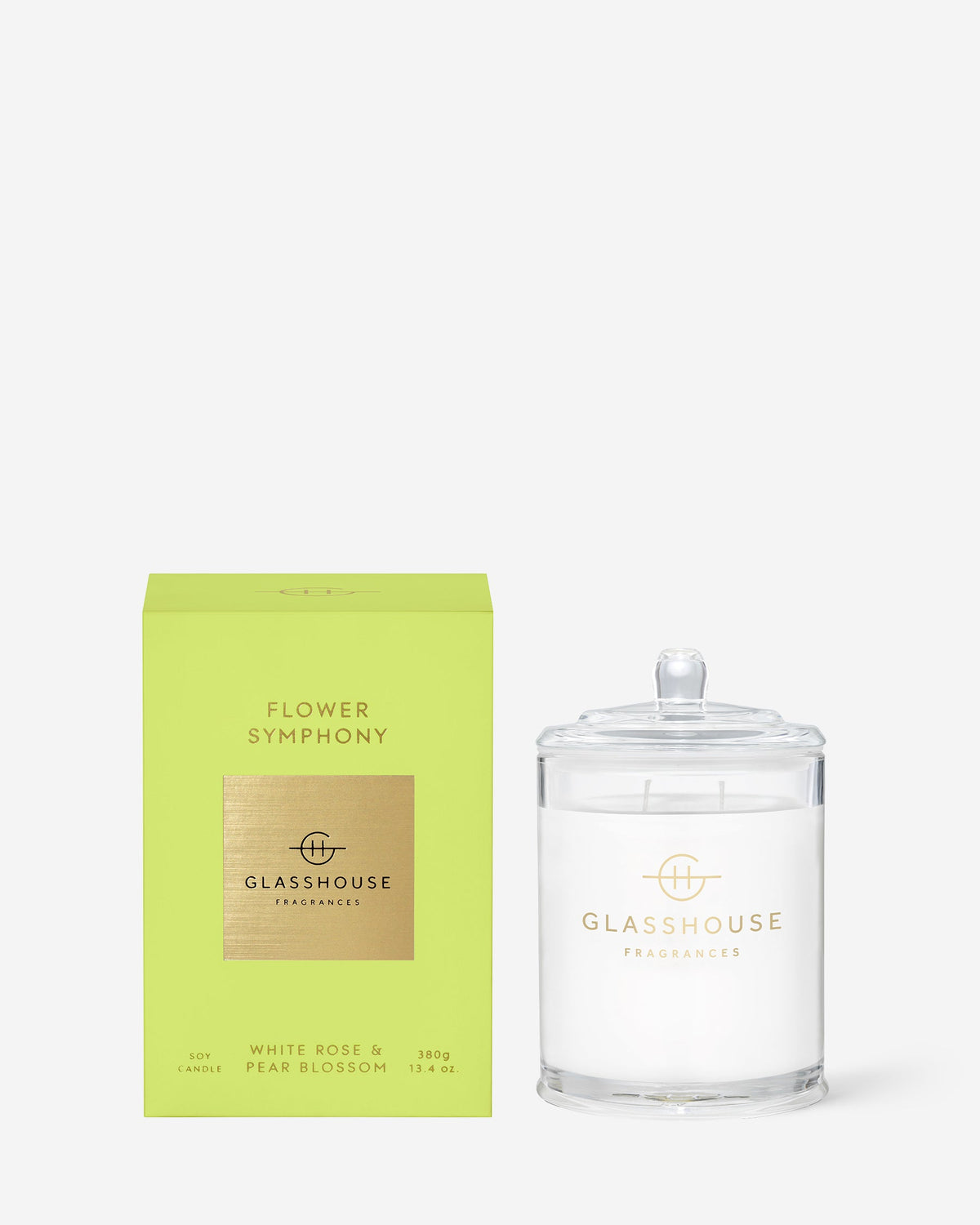 Flower Symphony 380g candle by Glasshouse Fragrances