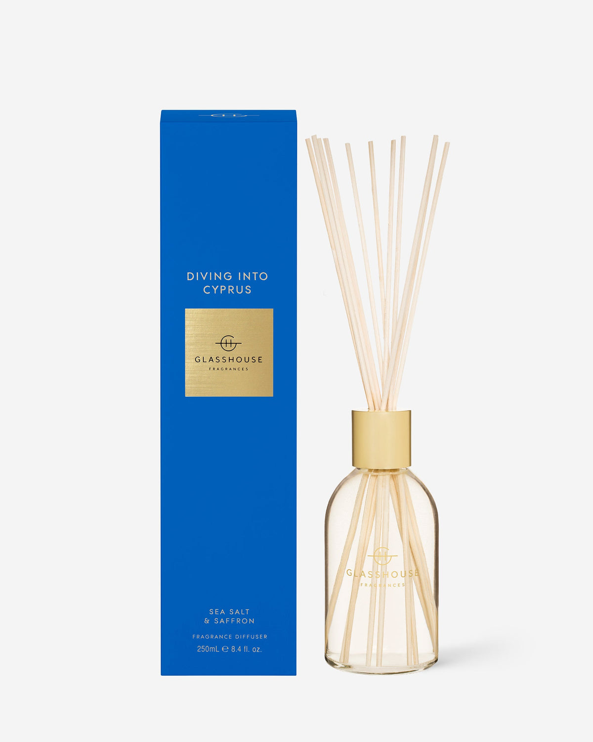 Diving Into Cyprus 250ml diffuser by Glasshouse Fragrances