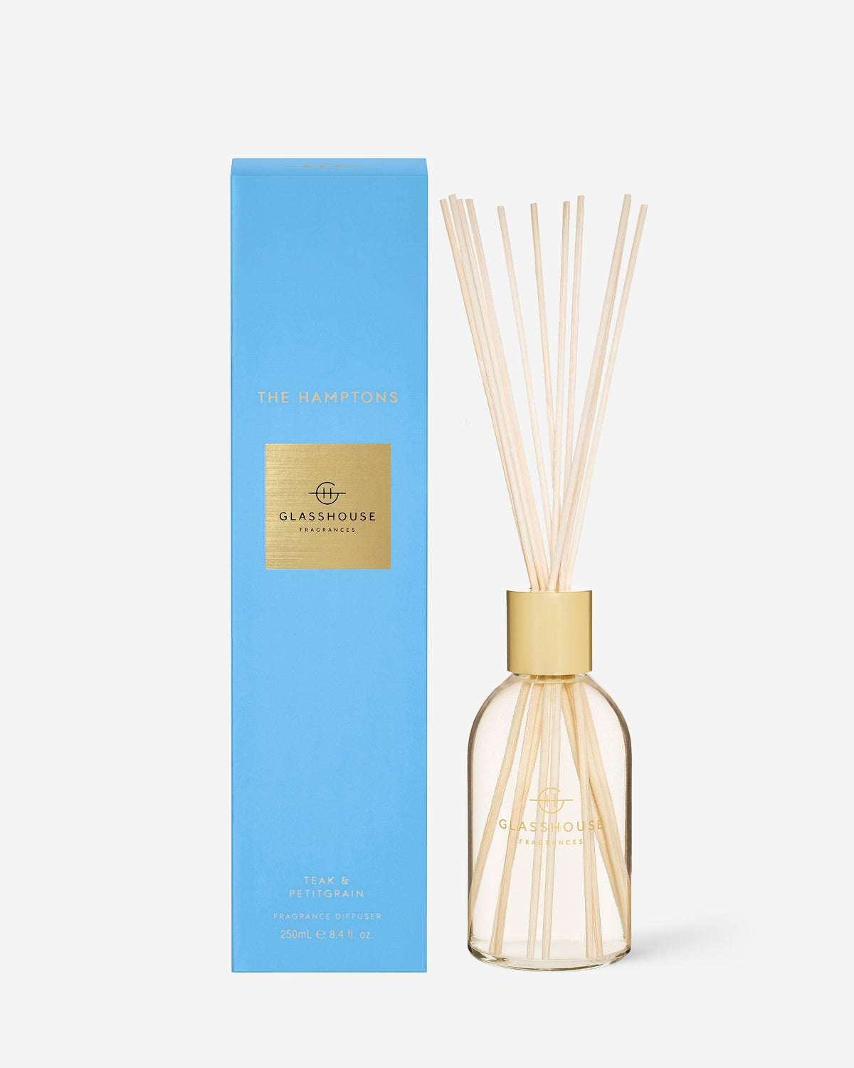The Hamptons 250ml diffuser by Glasshouse Fragrances