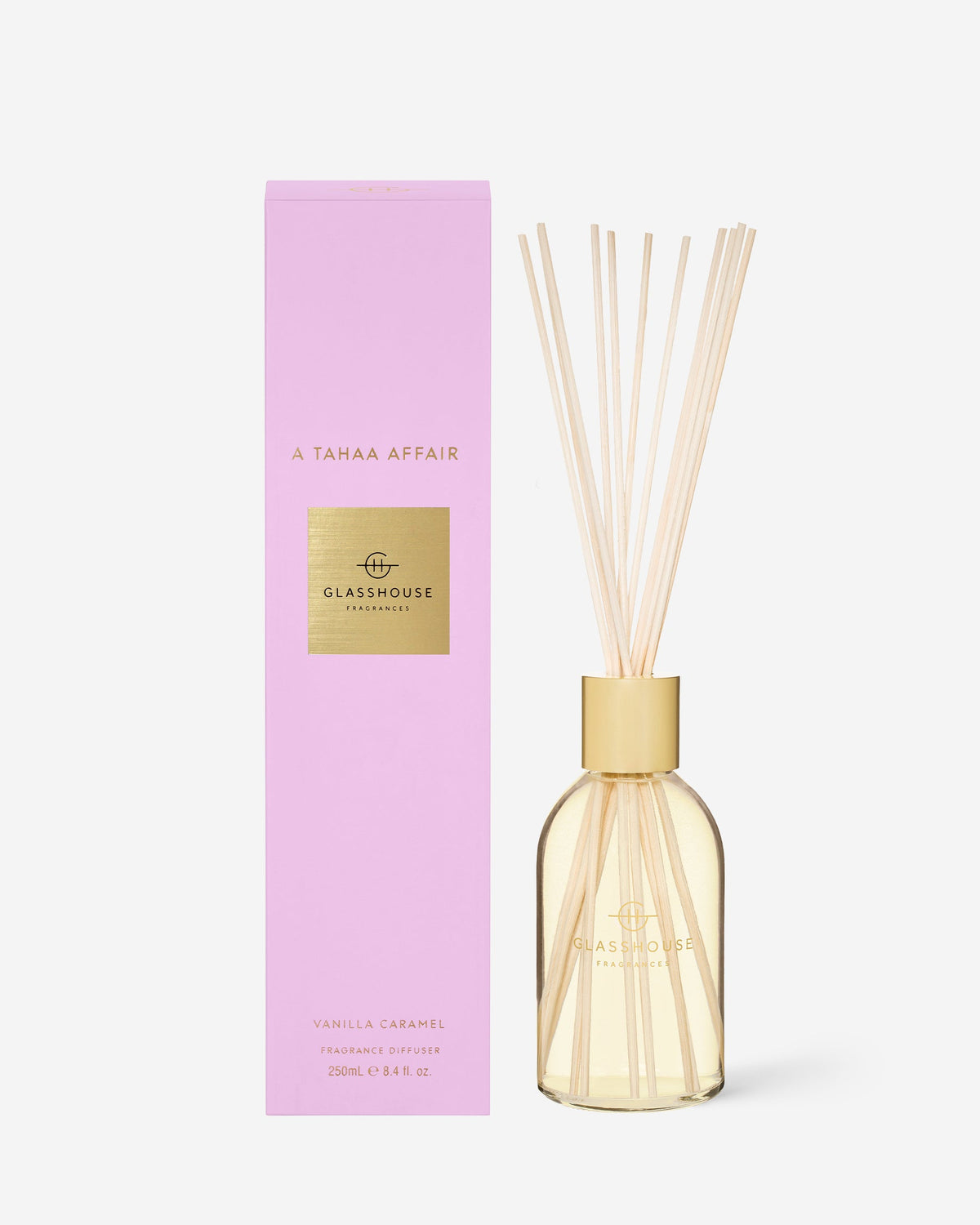 A Tahaa Affair 250ml diffuser by Glasshouse Fragrances