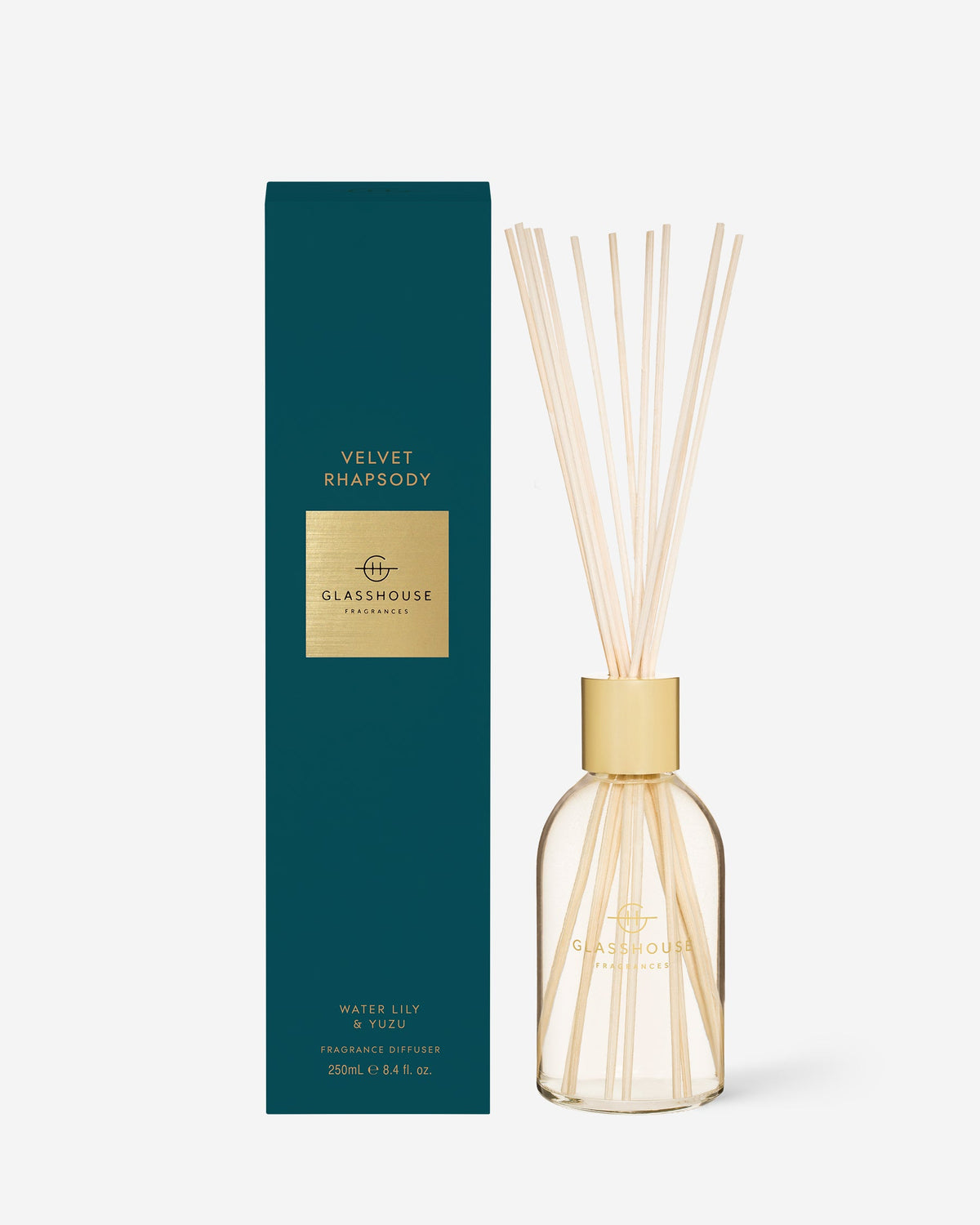 Velvet Rhapsody 250ml diffuser by Glasshouse Fragrances