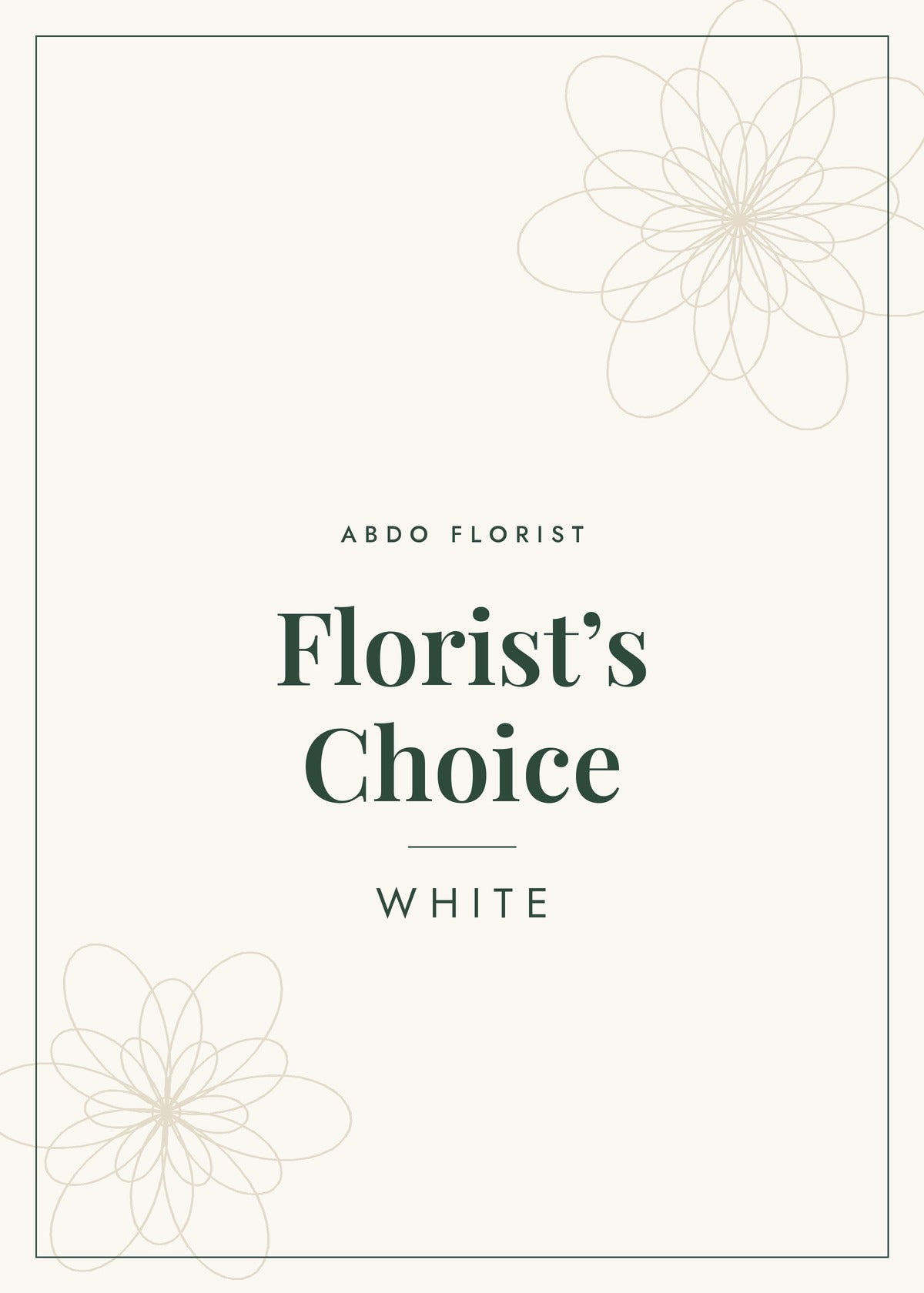 Florist's Choice White – Abdo Florist Sydney