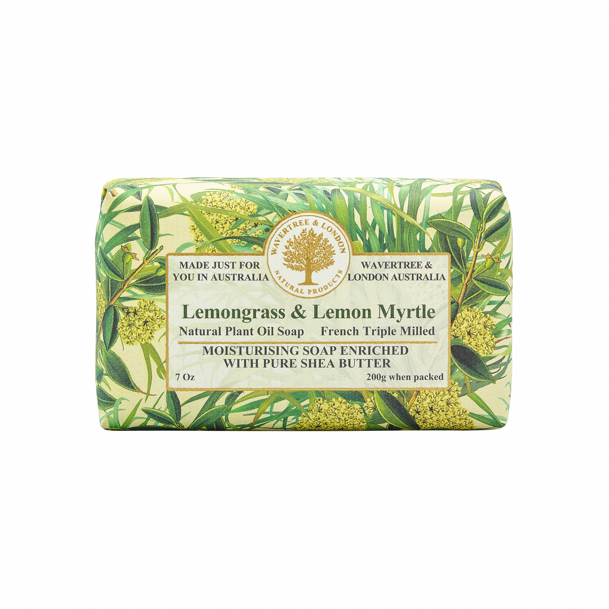 Wavertree & London Lemongrass & Lemon Myrtle Soap Bar 200g – Abdo Florist